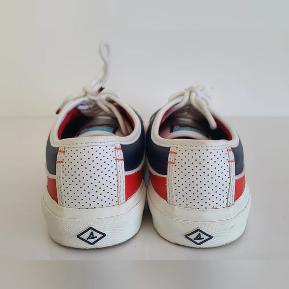 Sperry Women's Soletide Navy/Red Sneakers, STS86220, Size 9 - Picture 4 of 9